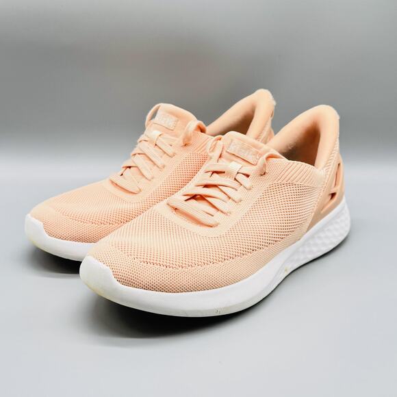 Kizik Shoes Women 10 Peach Athens Hands Free Slip On Sneaker Rabbit Foam Comfort - Picture 4 of 12